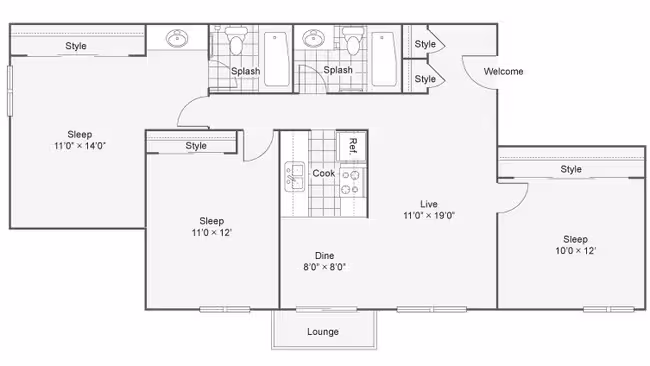 Unit 044 286 floor plan